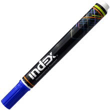 Маркер для белой доски, 1-5 мм, синий, клиновидный нак., INDEX