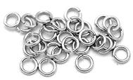 Krimp Кольцо соединит, 0,7 х 4 мм, брасс, хром, 10 гр 15070254