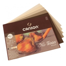 Canson Альбом для пастели Mi-Teintes 5 "коричневых" цветов 160г/м.кв 24*32см 30л склейка