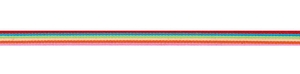 RICO Design лента в полоску разноцветная №1 12 мм x 2 м