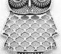 Krimp Подвеска, 35 х 60 мм, биж.сплав, ант.серебро, 1 шт 16070133