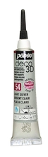 Pebeo Deco 3D краска рельефная с глиттером 20 мл цв. LIGHT SILVER