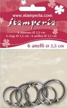Stamperia Кольца металлические D 3 см 3 шт. +  D 2,5 см 3 шт.