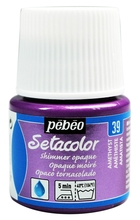 Pebeo Краска Setacolor для темных и светлых тканей 45 мл мерцающая цв. AMETHYST