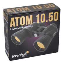 Бинокль LEVENHUK "Atom 10x50", увеличение х10, объектив 50 мм, широкоугольный, черный, 67682