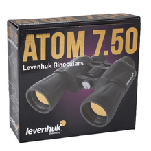 Бинокль LEVENHUK "Atom 7x50", увеличение х7, объектив 50 мм, широкоугольный, черный, 67681