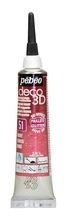 Pebeo Deco 3D краска рельефная с глиттером 20 мл цв. RUBY