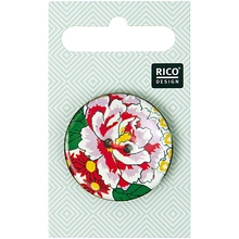 RICO Design пуговица с розой №2 3,4 см