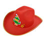 Карнавальная шляпа КОВБОЙ, 39*33 см, красная, 1 шт в пакете