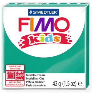 Глина для лепки FIMO kids, 42 г, цвет: зеленый