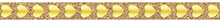 URSUS Лента клейкая пробковая, №14 сердечки золотая, 16мм х 1,25м