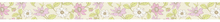 URSUS Лента клейкая декоративная мотив №48 цветочный бордюр №2, 15мм х 10 м