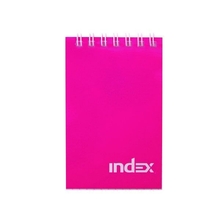 Блокнот INDEX, cерия colourplay, на гребне, лиловый, кл., ламиниров. обл., ф. А7, 40 л.