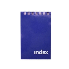 Блокнот INDEX, cерия colourplay, на гребне,фиолетовый, кл., ламиниров. обл., ф. А7, 40 л.