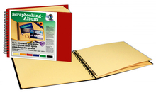 URSUS Скрап-альбом на проволоке с кремовой бумагой 25 листов рубиново-красный, 23x31,5 см