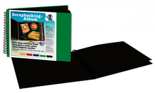 URSUS Скрап-альбом на проволоке с черной бумагой 23x31,5 см, 25 л. травяной зеленый