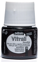 Pebeo Vitrail краска лаковая для стекла прозрачная 45 мл цв. RED VIOLET