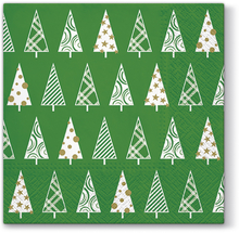 PAW Салфетки столовые Треугольные елки зеленые 33х33 см 20 шт.