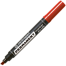 Маркер перманентный, 2-5 мм, красный, клиновидный нак., CENTROPEN