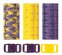RICO Design набор для браслетов из паракорда лиловый/желтый 3 шнура 4мм x 3м, 3 замка