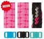 RICO Design набор для браслетов из паракорда неоновый розовый/черный 3 шнура 2мм x 3м, 3 замка