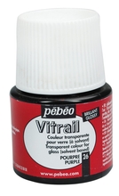 Pebeo Vitrail краска лаковая для стекла прозрачная 45 мл цв. PURPLE