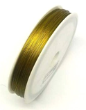 Krimp Тросик ювелирный (струна), d 0,38 мм сталь, цвет:ант.золото, 5 м, 16070195