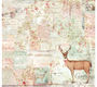 Stamperia Салфетка рисовая Рождественский олень, 50х50 см, 14 г на м2