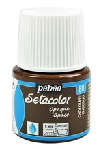 Pebeo Краска Setacolor для темных и светлых тканей 45 мл цв. CHOCOLATE