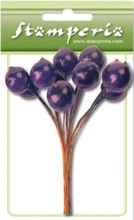 Stamperia Цветы для декорирования Фиолетовые ягоды 12 шт.