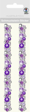 URSUS Наклейки бордюрные из кристаллов Fancy фиолетовые