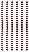 RICO Design стразы самоклеящиеся красные 3 мм, 7х15см