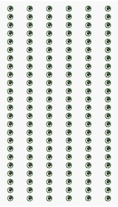 RICO Design стразы самоклеящиеся зеленые 3 мм, 7х15см
