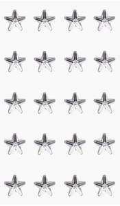 RICO Design стразы самоклеящиеся звезды №2 10 мм,7х15 см