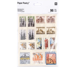 RICO Design наклейки почтовые марки №1 15х15 см, 96 шт