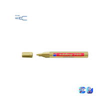 Маркер-краска лаковый, 2-4 мм, золотой, пулевидный нак., EDDING, 750