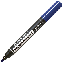 Маркер перманентный, 2-5 мм, синий, клиновидный нак., CENTROPEN