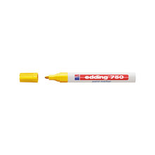 Маркер-краска лаковый, 2-4 мм, желтый, пулевидный нак., EDDING, 750