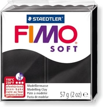 Глина для лепки FIMO soft, 57 г, цвет: чёрный
