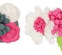 RICO Design цветы из фетра для декорирования розовые/белые №1