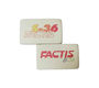 Ластик FACTIS мягкий из натурального каучука с цветной надписью, размер 39,5х23,5х13,5 мм