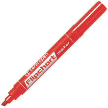 Маркер для флипчарта, 1-5 мм, красный, клиновидный нак., CENTROPEN, 8560