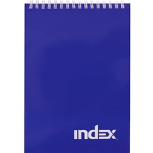 Блокнот INDEX, cерия colourplay, на гребне, фиолетовый, кл., ламиниров. обл., ф. А5, 40 л.