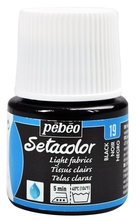 Pebeo Краска Setacolor для светлых тканей 45 мл цв. BLACK