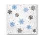 PAW TaT Салфетки столовые Новогодние снежинки голубые 33х33 см 20 шт.